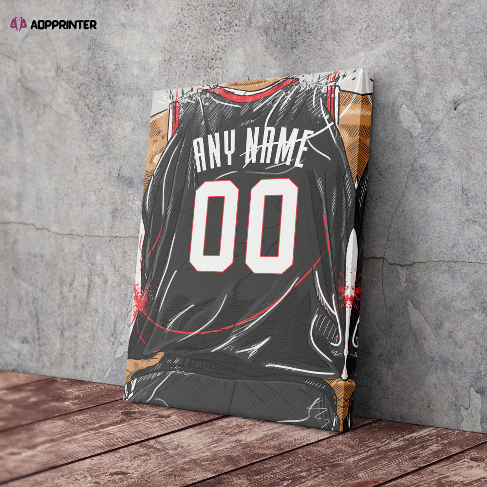 Portland Trail Blazers Jersey Personalized Jersey NBA Custom Name and Number Canvas Wall Art Home Decor Man Cave Gift Portland Trail Blazers Jersey Personalized Jersey NBA Custom Name and Number Canvas Wall Art Home Decor Man Cave Gift
