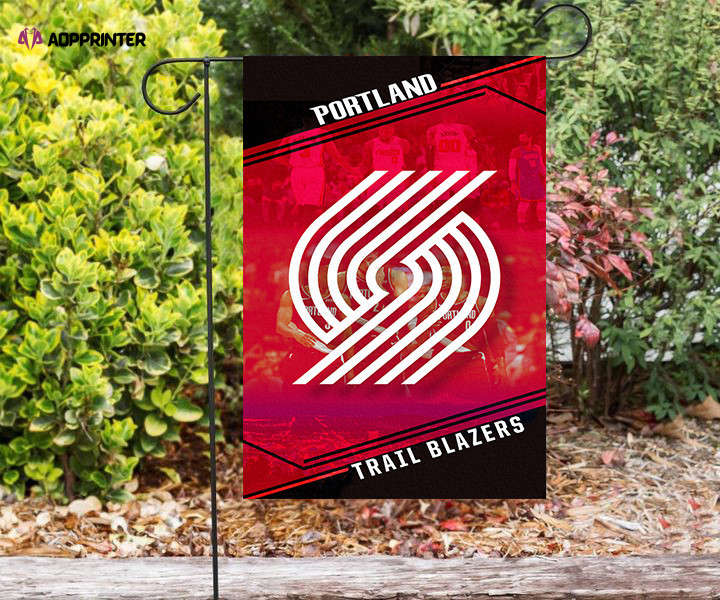 Portland Trail Blazers White Players Red Double Sided Printing Garden Flag Home Decor Gifts Portland Trail Blazers White Players Red Double Sided Printing Garden Flag Home Decor Gifts