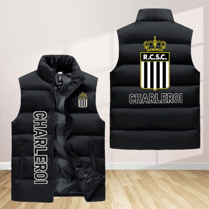 R. Charleroi S.C Sleeveless Puffer Jacket Custom For Fans Gifts