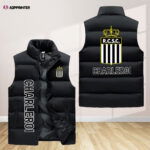 R. Charleroi S.C Sleeveless Puffer Jacket Custom For Fans Gifts R. Charleroi S.C Sleeveless Puffer Jacket Custom For Fans Gifts