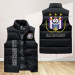 R.S.C. Anderlecht Sleeveless Puffer Jacket Custom For Fans Gifts R.S.C. Anderlecht Sleeveless Puffer Jacket Custom For Fans Gifts