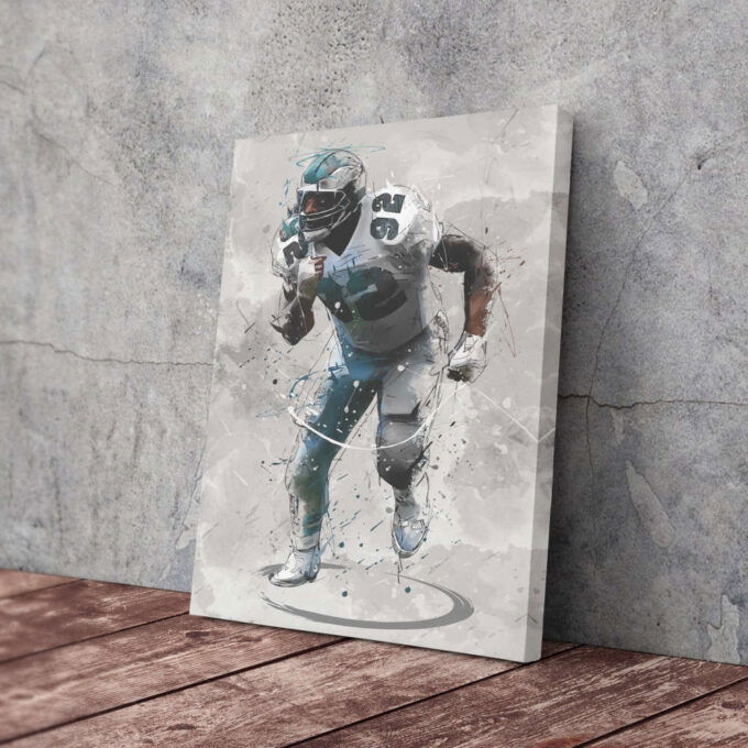 Reggie White Poster Philadelphia Eagles NFL Canvas Wall Art Home Decor Framed Poster Man Cave Gift