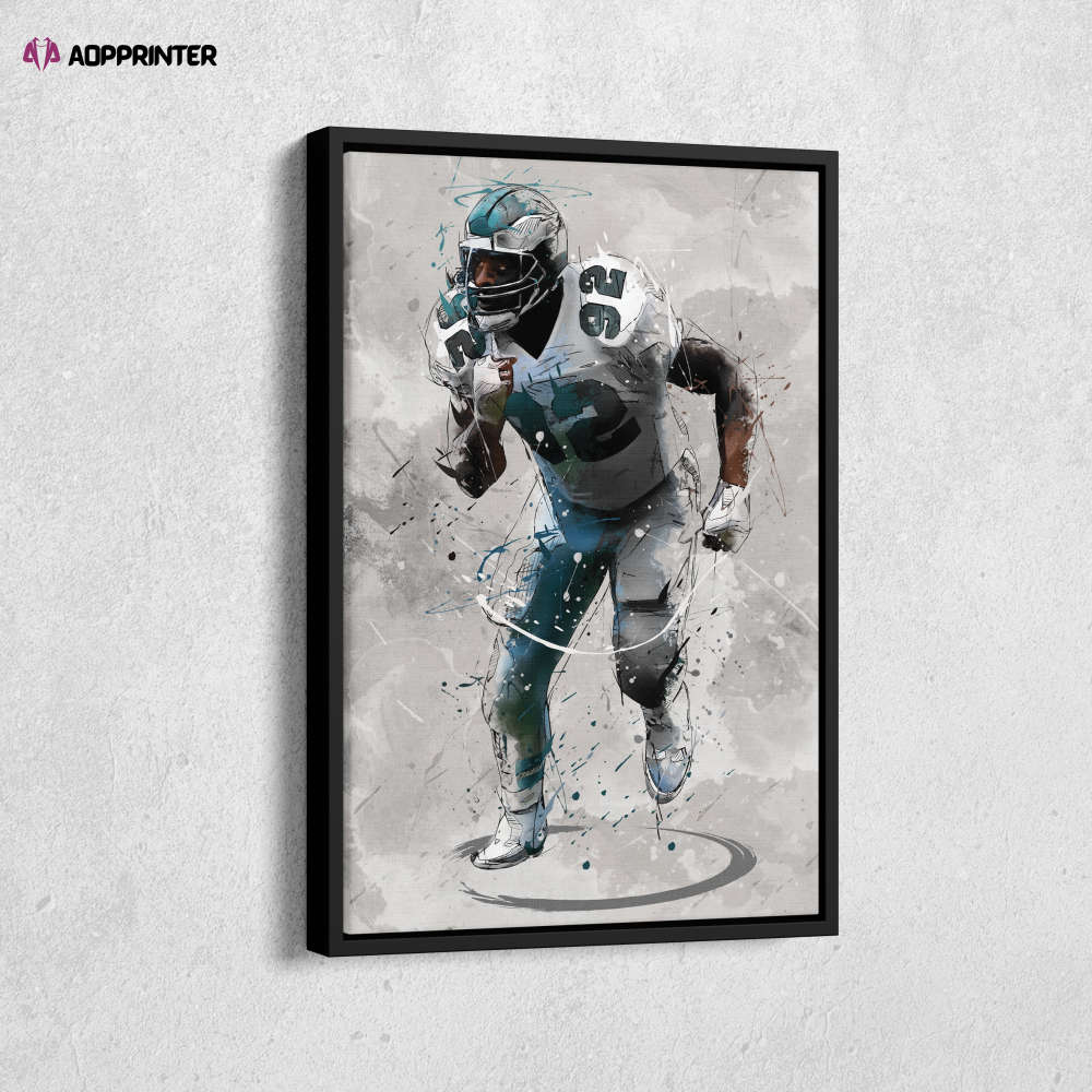 Reggie White Poster Philadelphia Eagles NFL Canvas Wall Art Home Decor Framed Poster Man Cave Gift Reggie White Poster Philadelphia Eagles NFL Canvas Wall Art Home Decor Framed Poster Man Cave Gift