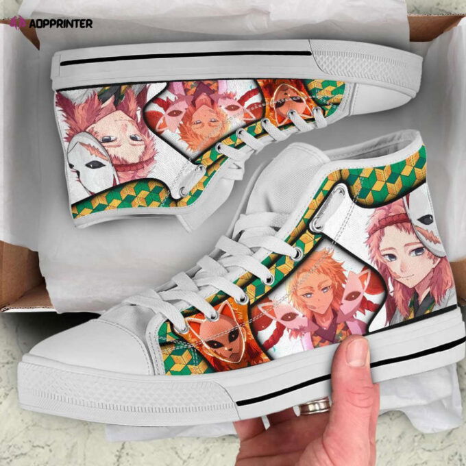 Sabito High Top Shoes Custom For Fans Demon Slayer Anime