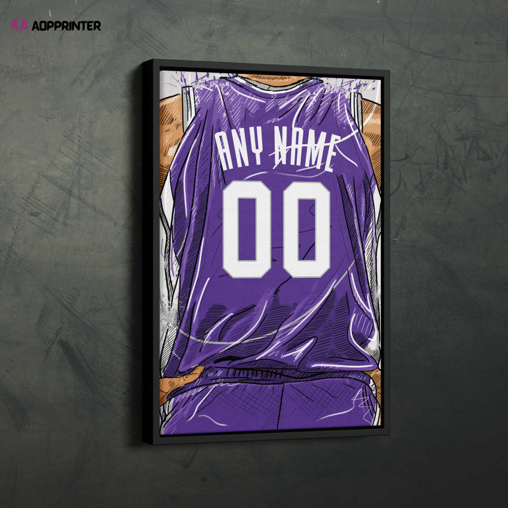 Sacramento Kings Jersey Personalized Jersey NBA Custom Name and Number Canvas Wall Art Home Decor Framed Poster Man Cave Gift Sacramento Kings Jersey Personalized Jersey NBA Custom Name and Number Canvas Wall Art Home Decor Framed Poster Man Cave Gift