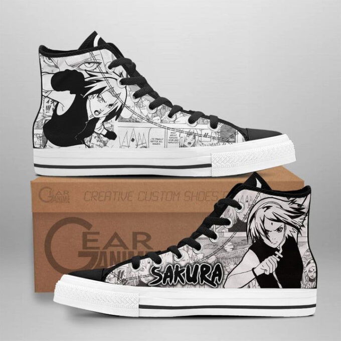 Sakura Haruno High Top Shoes Custom Naruto Anime For Fans