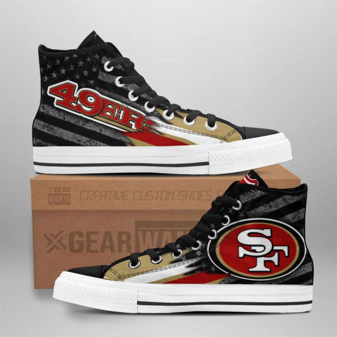 San Francisco 49Ers High Top Shoes Custom For Fans