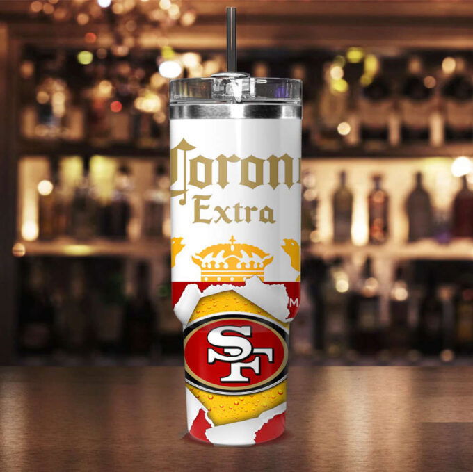 San Francisco 49ers NFL Corona Extra Personalized Stanley Tumbler 40Oz Gift for Fans