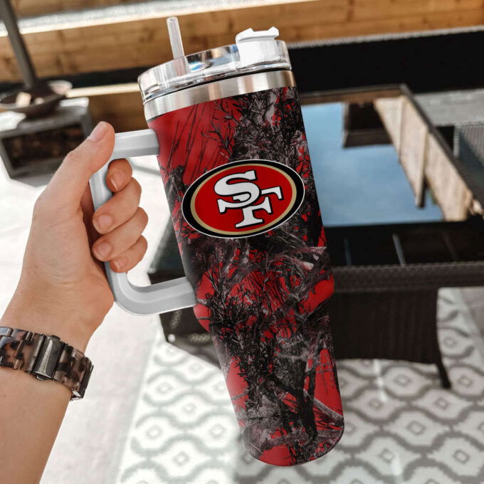San Francisco 49ers NFL Hunting Personalized Stanley Tumbler 40oz Gift for Fans