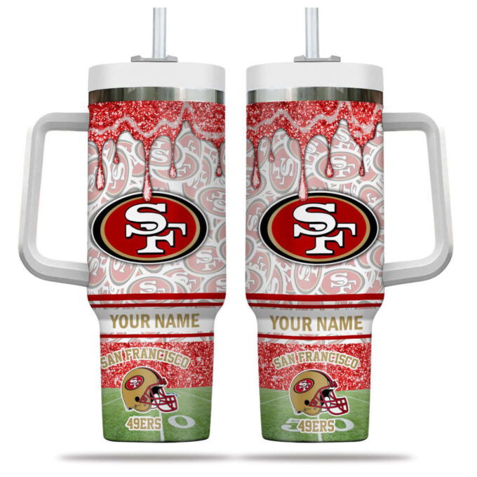 San Francisco 49ers NFL Personalized Stanley Tumbler 40oz Gift for Fans