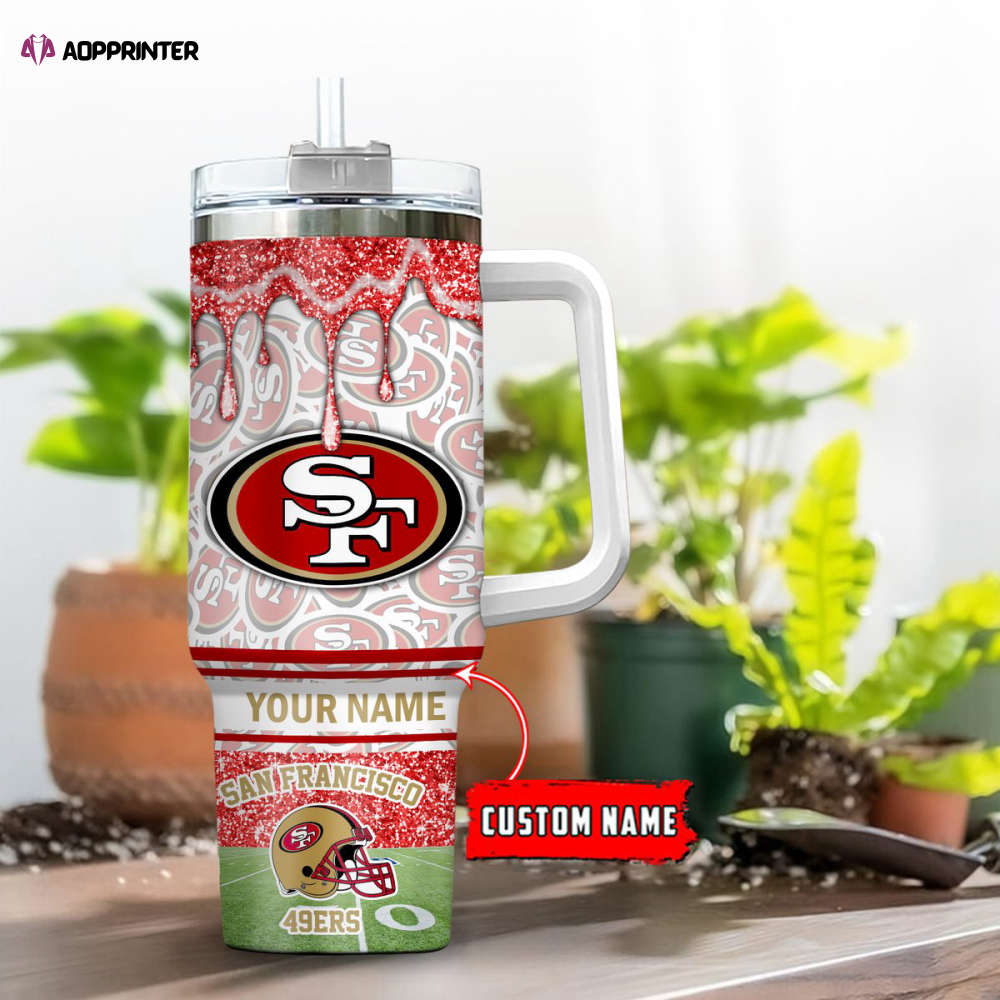 San Francisco 49ers NFL Personalized Stanley Tumbler 40oz Gift for Fans San Francisco 49ers NFL Personalized Stanley Tumbler 40oz Gift for Fans