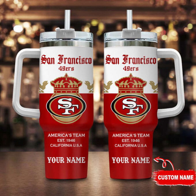 San Francisco 49ers Personalized NFL Corona Extra 40oz Stanley Tumbler Gift for Fans