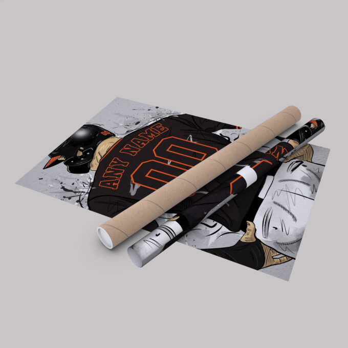 San Francisco Giants Jersey MLB Personalized Jersey Custom Name and Number Canvas Wall Art Home Decor Framed Poster Man Cave Gift