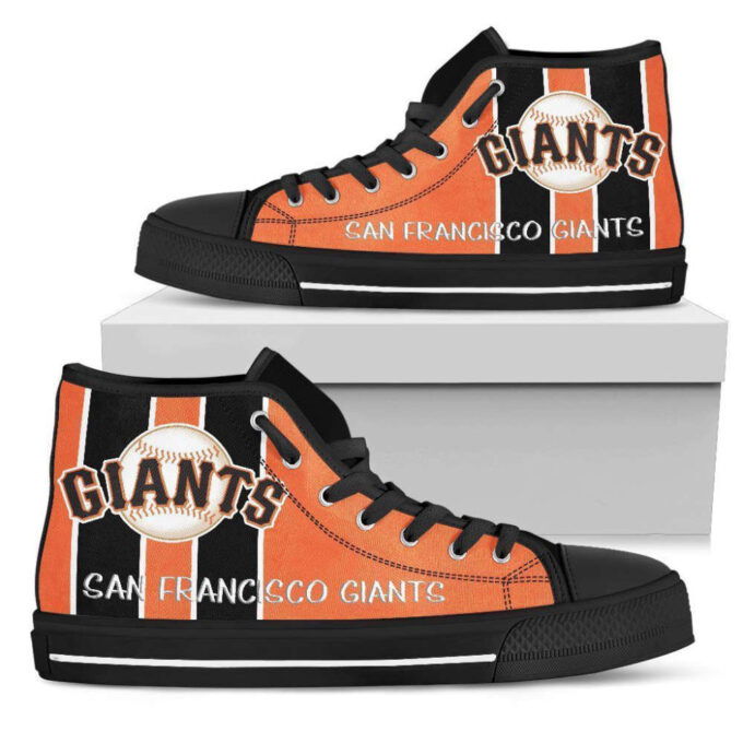 San Francisco Giants MLB Baseball Custom Canvas High Top Shoes