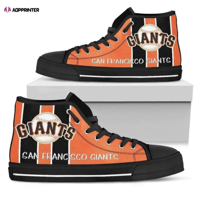 San Francisco Giants MLB Custom Canvas High Top Shoes