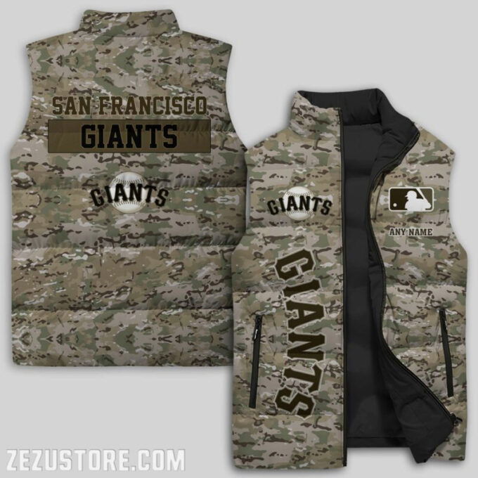 San Francisco Giants MLB Sleeveless Puffer Jacket Custom For Fans Gifts