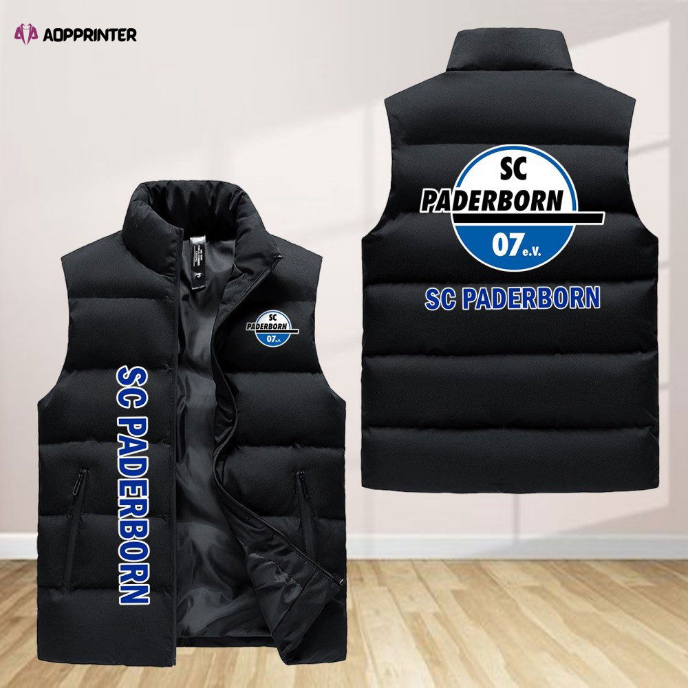 Sc Paderborn Sleeveless Puffer Jacket Custom For Fans Gifts Sc Paderborn Sleeveless Puffer Jacket Custom For Fans Gifts