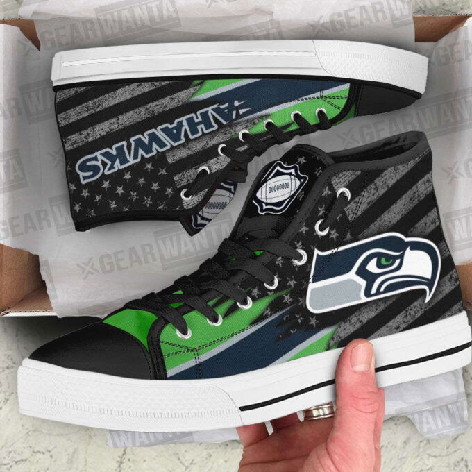 Seattle Seahawks High Top Shoes Custom For Fans