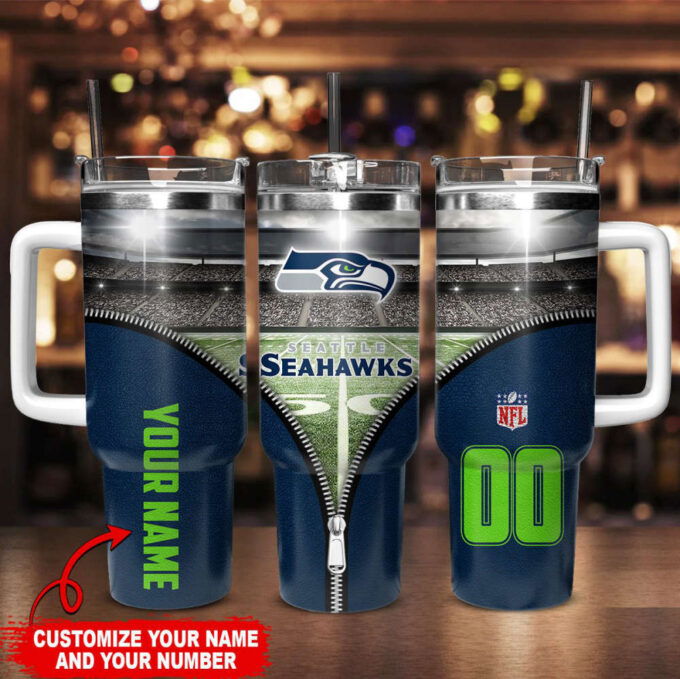 Seattle Seahawks NFL 40oz Stanley Tumbler Gift for Fans