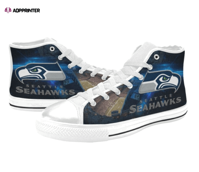 Seattle Seahawks NFL Custom Canvas High Top Shoes