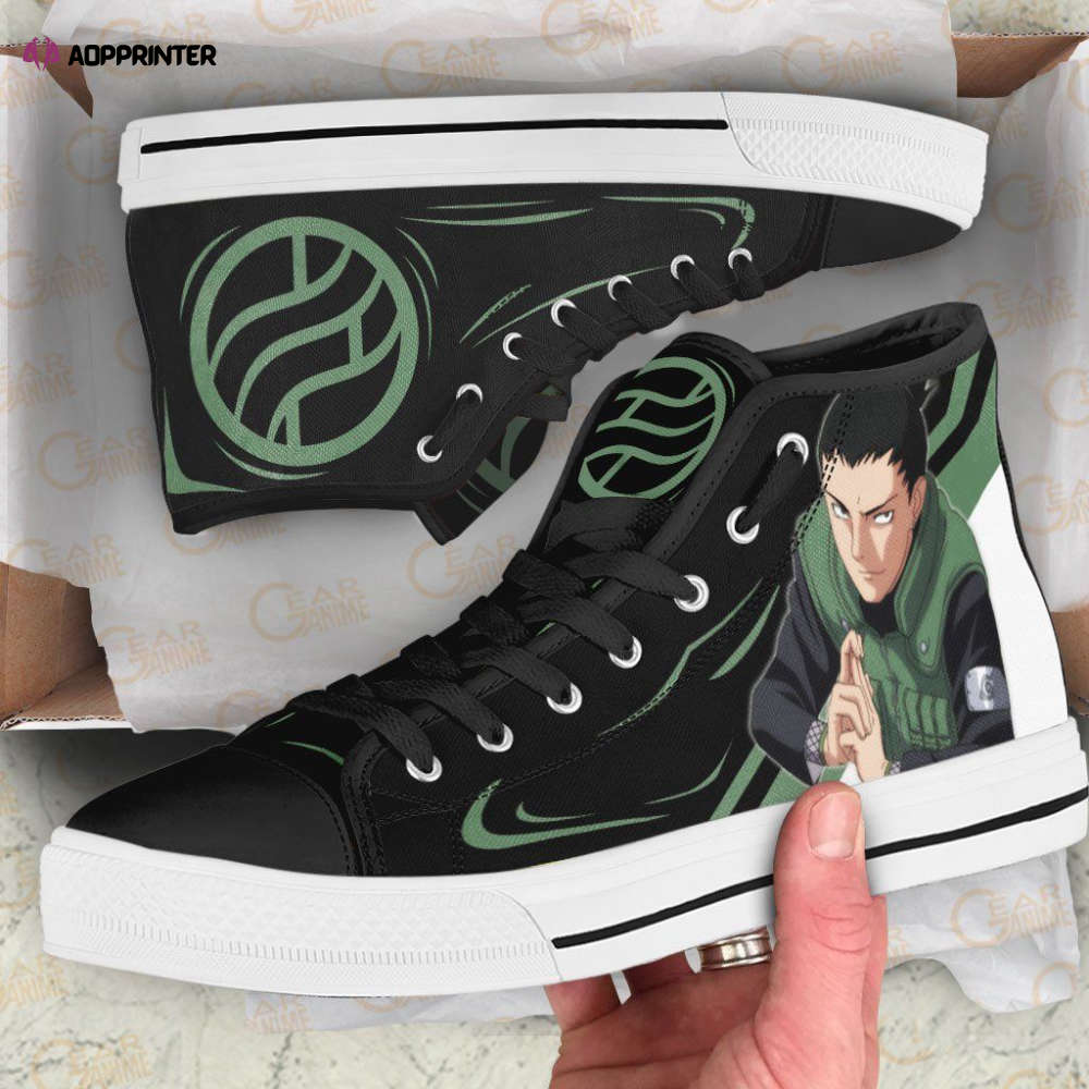 Shikamaru Nara High Top Shoes Custom Naruto Anime For Fans Shikamaru Nara High Top Shoes Custom Naruto Anime For Fans