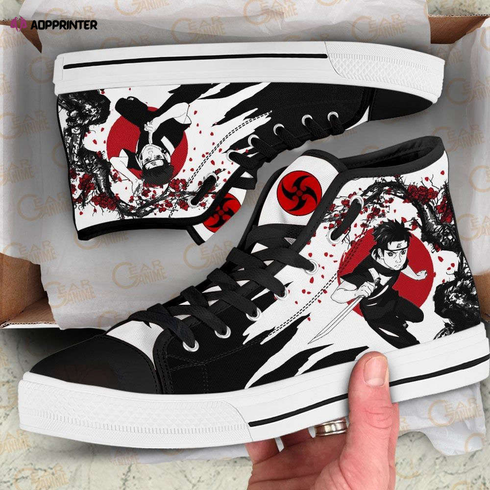 Shisui Uchiha High Top Shoes Custom Naruto Anime Japan Style For Fans Shisui Uchiha High Top Shoes Custom Naruto Anime Japan Style For Fans