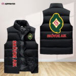 Skovde Aik Sleeveless Puffer Jacket Custom For Fans Gifts Skovde Aik Sleeveless Puffer Jacket Custom For Fans Gifts