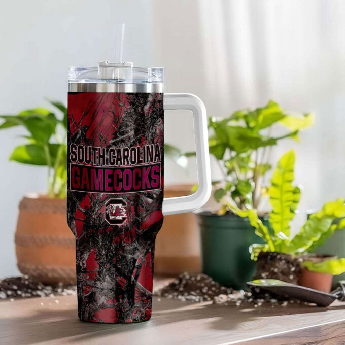 South Carolina Gamecocks NCAA Hunting Personalized Stanley Tumbler 40oz Gift for Fans