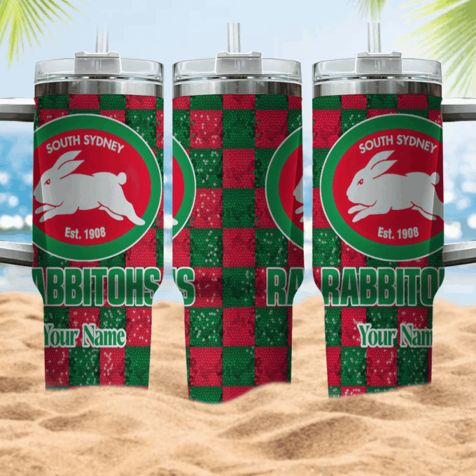 South Sydney Rabbitohs NRL Personalized Stanley Tumbler 40oz Gift for Fans