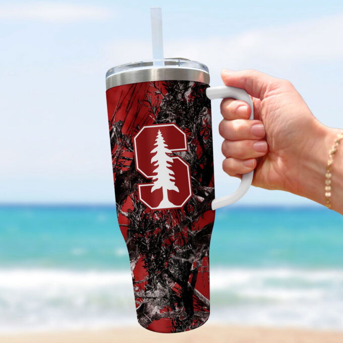 Stanford Cardinal NCAA Hunting Personalized Stanley Tumbler 40oz Gift for Fans