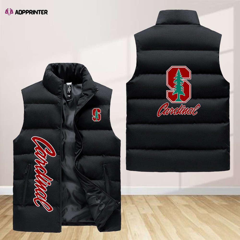 Stanford Cardinal Sleeveless Puffer Jacket Custom For Fans Gifts Stanford Cardinal Sleeveless Puffer Jacket Custom For Fans Gifts