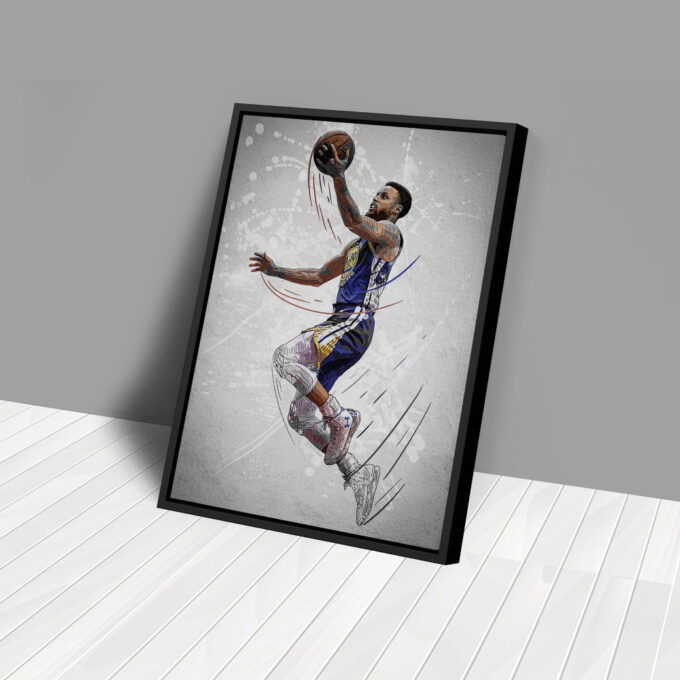 Stephen Curry Poster Golden State Warriors NBA Framed Wall Art Home Decor Canvas Print Artwork