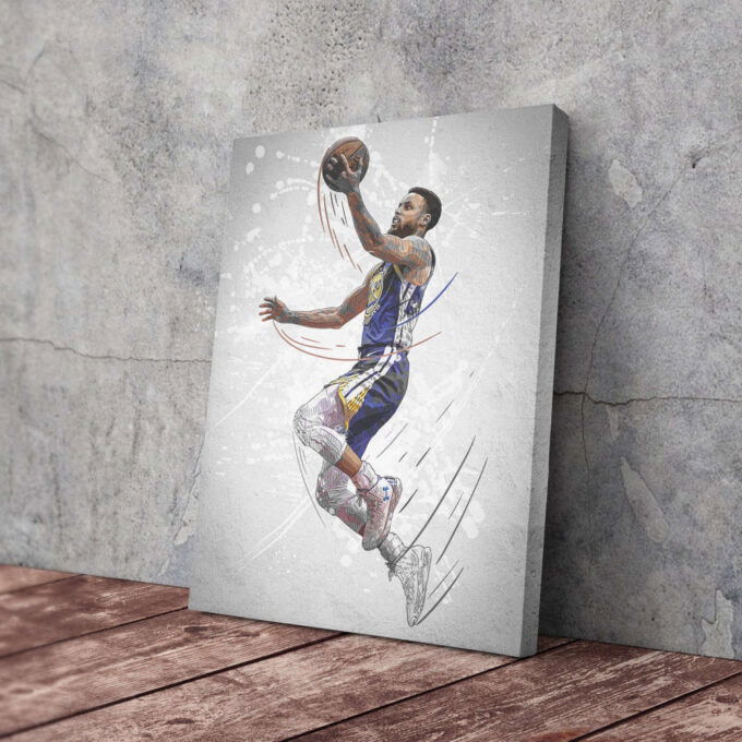Stephen Curry Poster Golden State Warriors NBA Framed Wall Art Home Decor Canvas Print Artwork