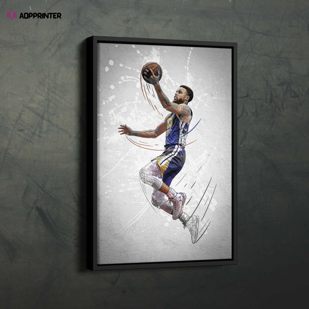 Stephen Curry Poster Golden State Warriors NBA Framed Wall Art Home Decor Canvas Print Artwork Stephen Curry Poster Golden State Warriors NBA Framed Wall Art Home Decor Canvas Print Artwork