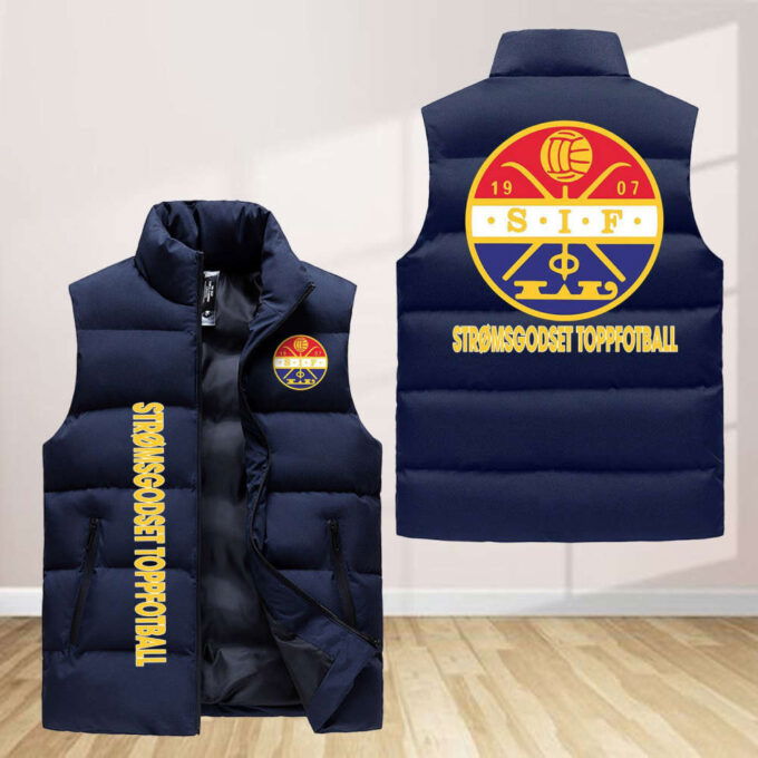 Stromsgodset Toppfotball Sleeveless Puffer Jacket Custom For Fans Gifts