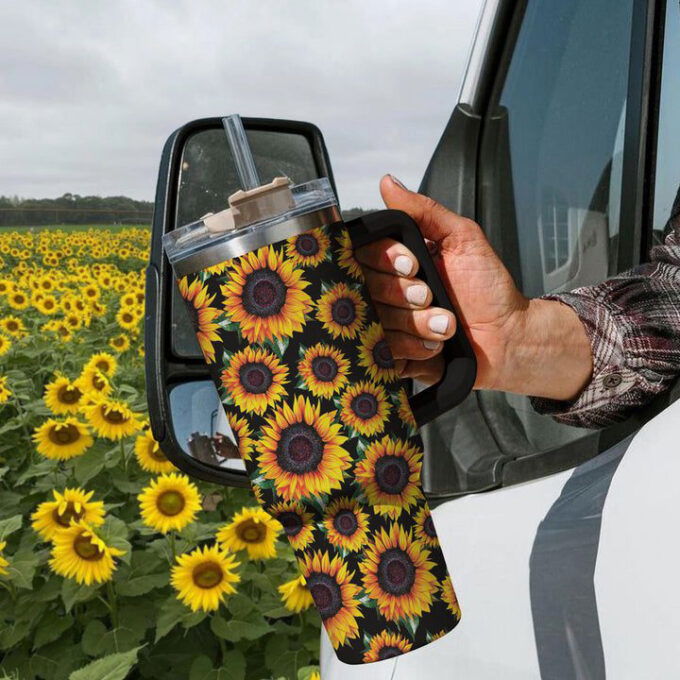 Sunflower Stanley Tumbler 40Oz Gift for Fans