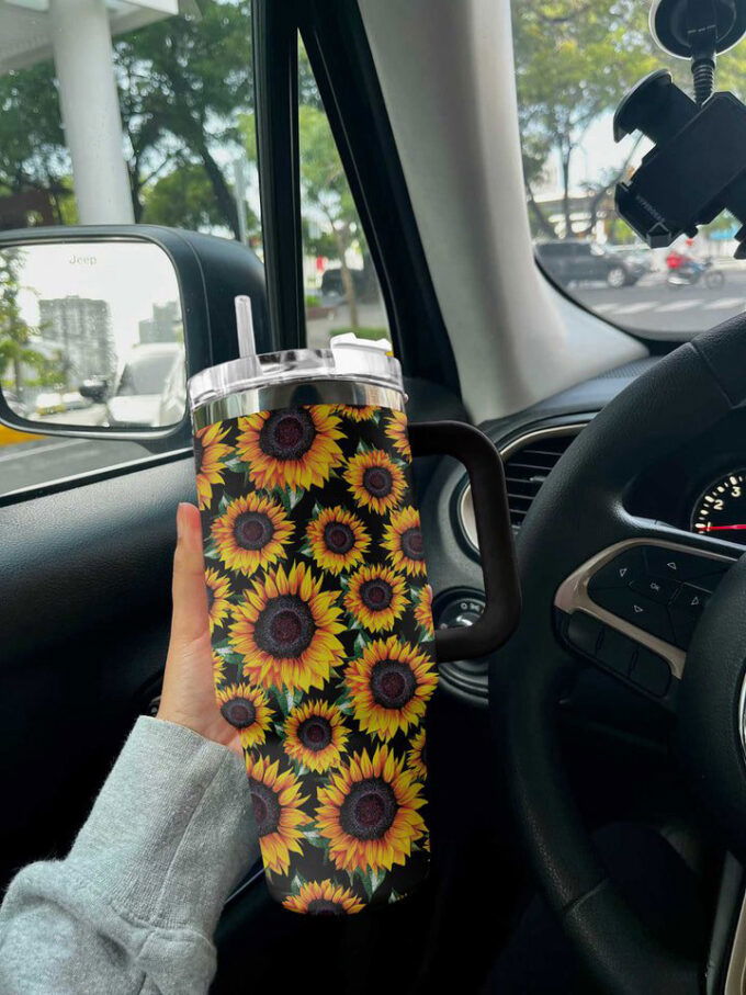 Sunflower Stanley Tumbler 40Oz Gift for Fans
