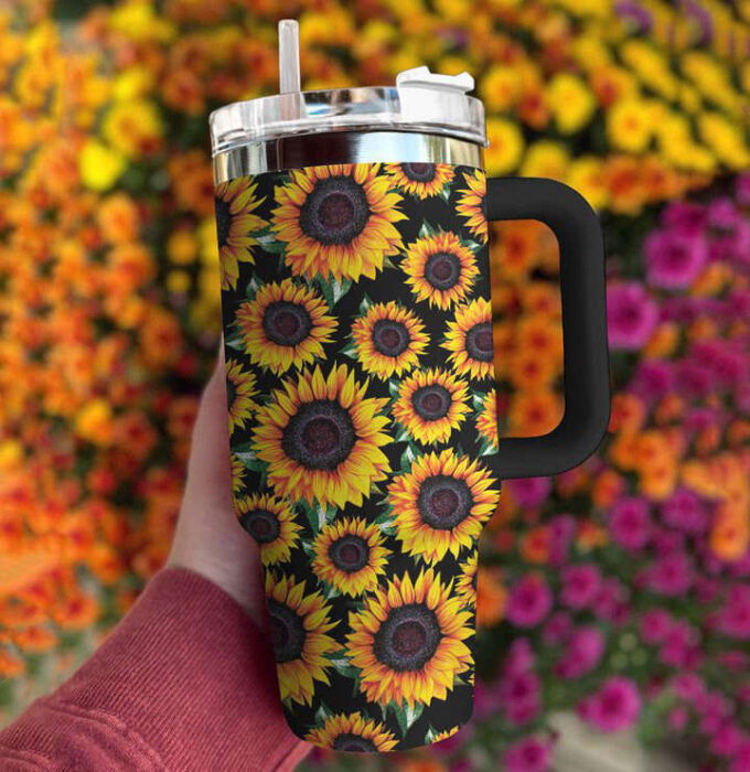 Sunflower Stanley Tumbler 40Oz Gift for Fans