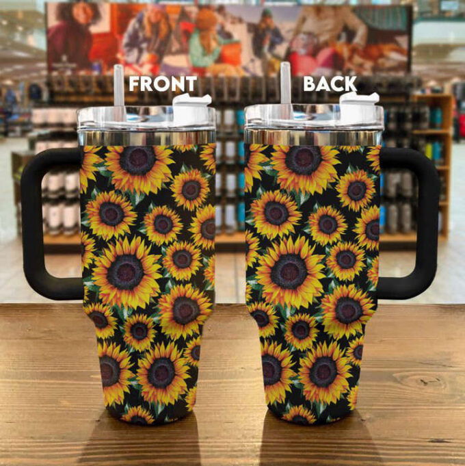 Sunflower Stanley Tumbler 40Oz Gift for Fans