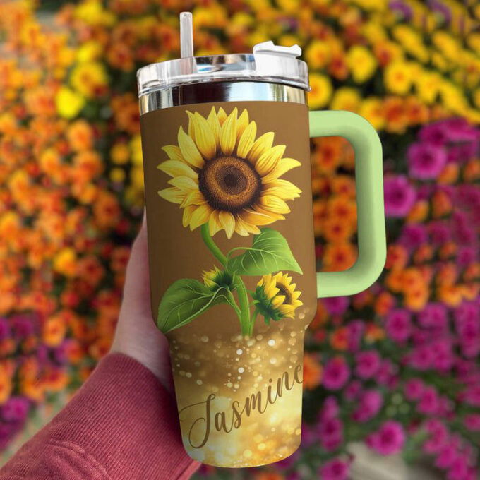 Sunflower Stanley Tumbler 40Oz Shineful Proud Gift for Fans