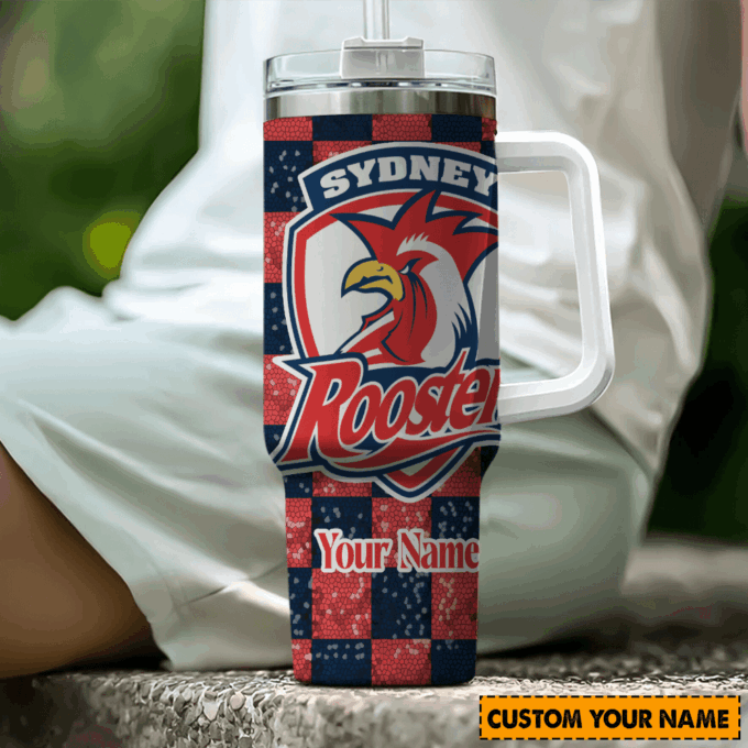 Sydney Roosters NRL Personalized Stanley Tumbler 40oz Gift for Fans