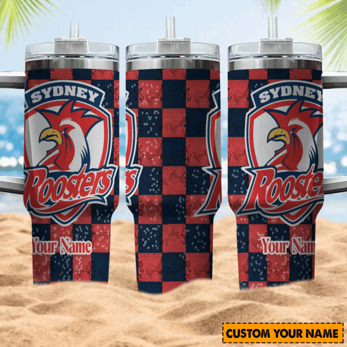 Sydney Roosters NRL Personalized Stanley Tumbler 40oz Gift for Fans
