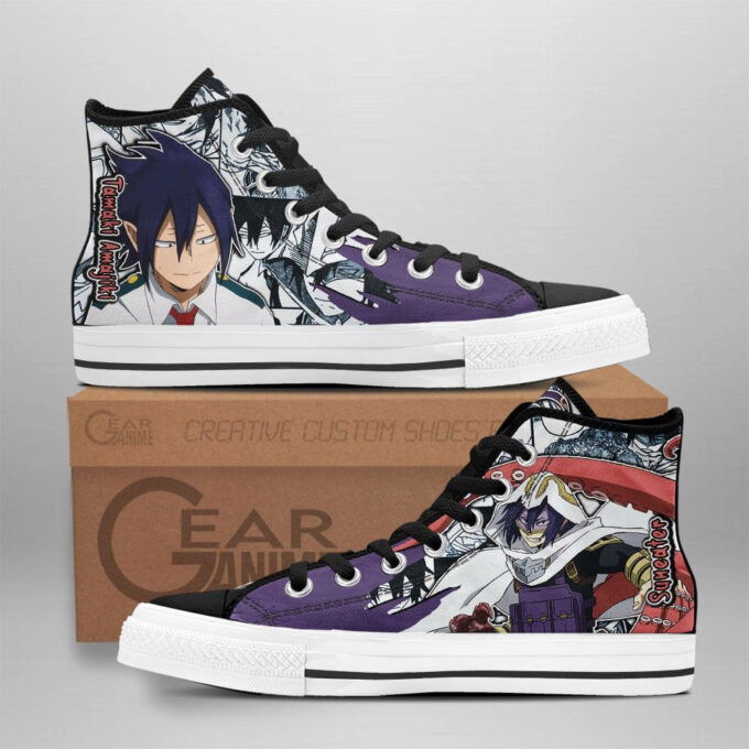 Tamaki Amajiki High Top Shoes Custom My Hero Academia Anime For Fans
