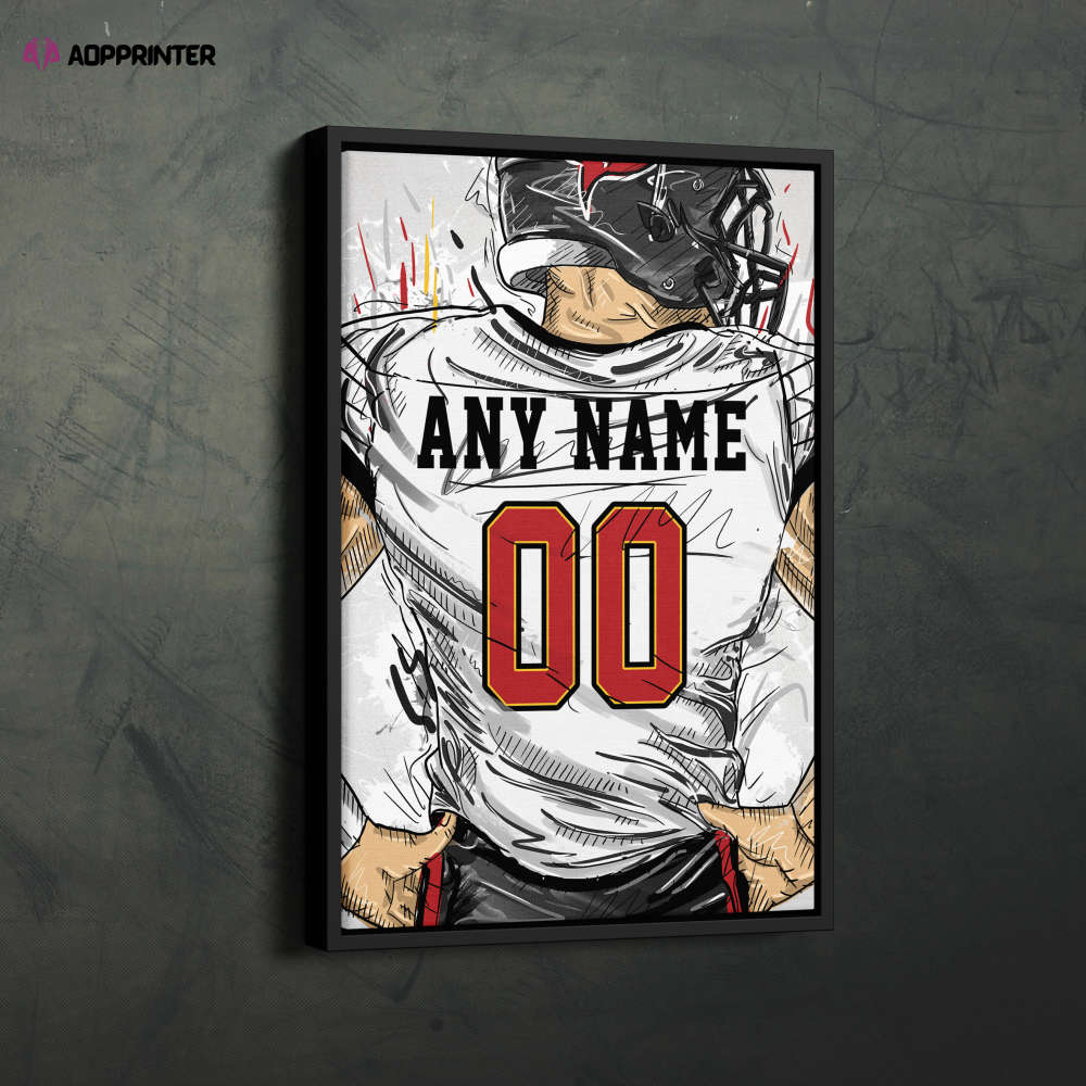 Tampa Bay Buccaneers Jersey Personalized Jersey NFL Custom Name and Number Canvas Wall Art Home Decor Framed Poster Man Cave Gift Tampa Bay Buccaneers Jersey Personalized Jersey NFL Custom Name and Number Canvas Wall Art Home Decor Framed Poster Man Cave Gift