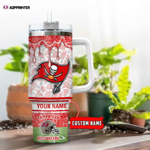 Cart 4 Tampa Bay Buccaneers NFL Personalized Stanley Tumbler 40oz Gift for Fans