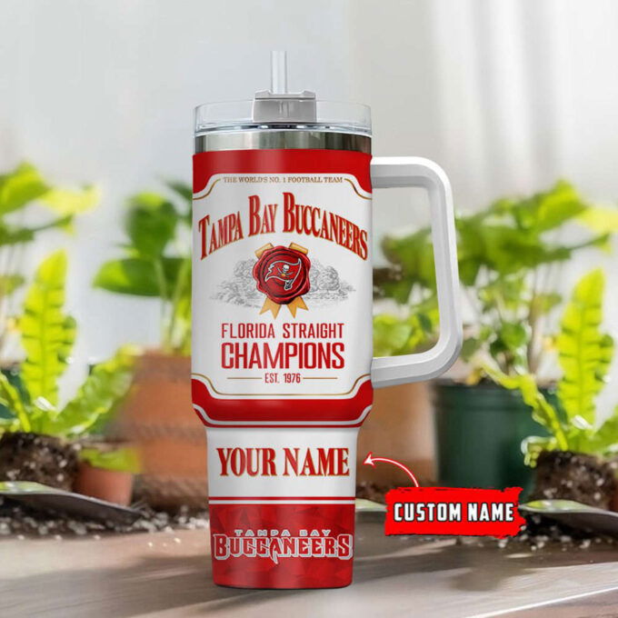 Tampa Bay Buccaneers Personalized The World’s No 1 Football Team NFL Jim Beam 40oz Stanley Tumbler Gift for Fans
