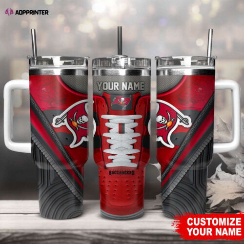 Cart 4 Tampa Bay Buccaneers Sneaker NFL Personalized Stanley Tumbler 40Oz Gift for Fans