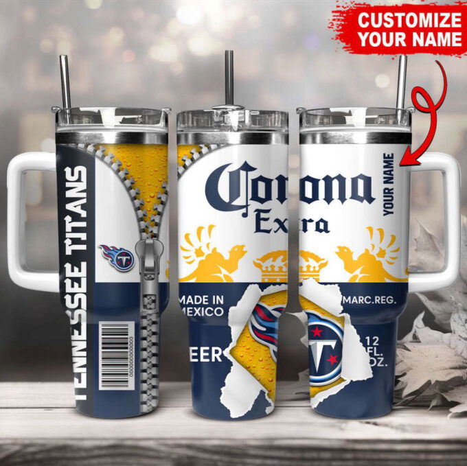 Tennessee Titans NFL Corona Extra Personalized Stanley Tumbler 40Oz Gift for Fans