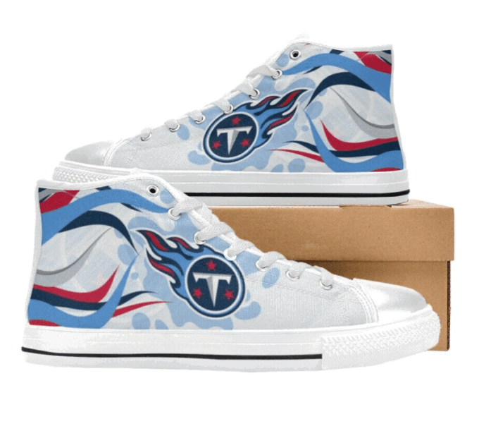 Tennessee Titans NFL Football Custom Canvas High Top Shoes