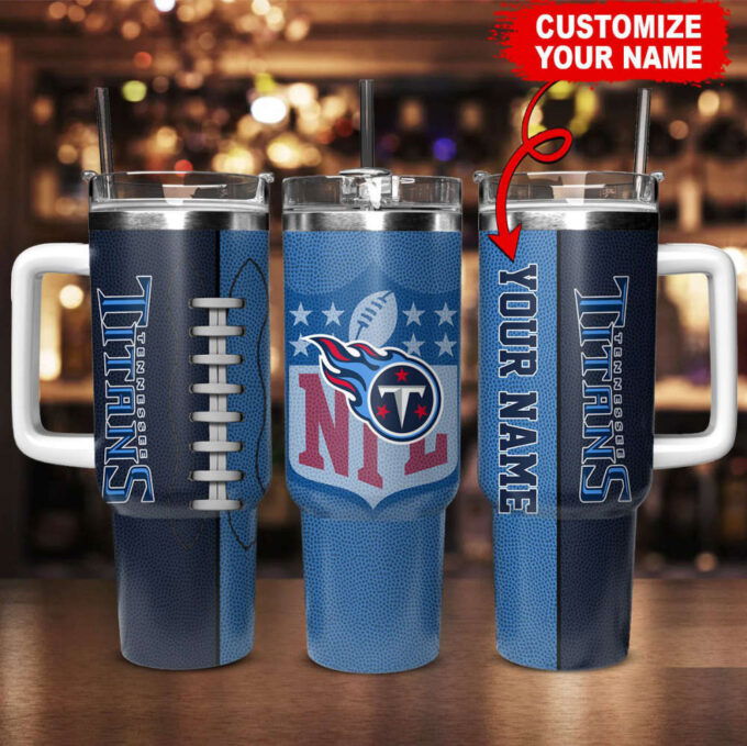 Tennessee Titans NFL Football Custom Name 40oz Stanley Tumbler Gift for Fans